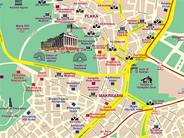 Athens map