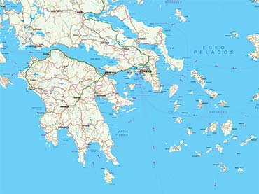 Greece map preview
