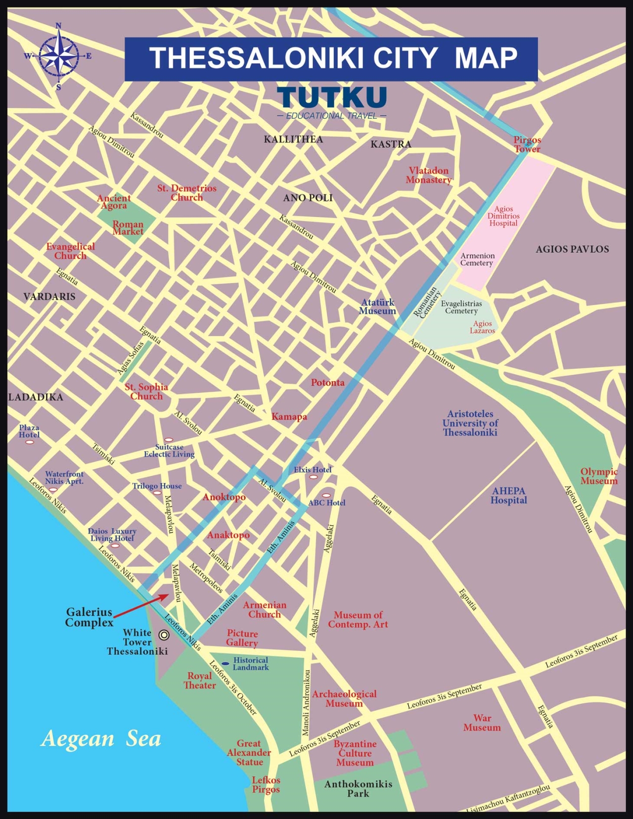Thessaloniki City map